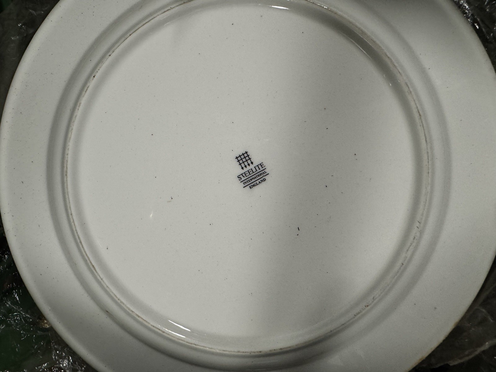 Steelite International Dinner Plates Pasta Bowl Off White Embossed Rim 60  