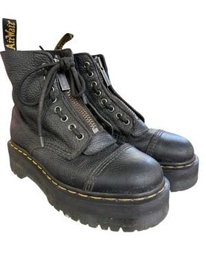 Martens Womens Sinclair Milled Nappa Leather Platform Boots