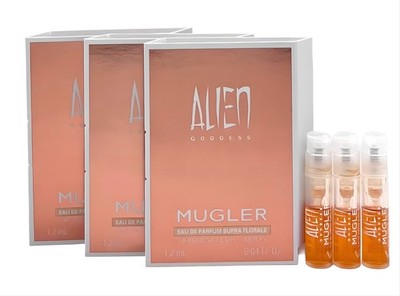 Mugler Alien Goddess Supra Florale Eau De Parfum Sample Spray 0.04 oz Each x3