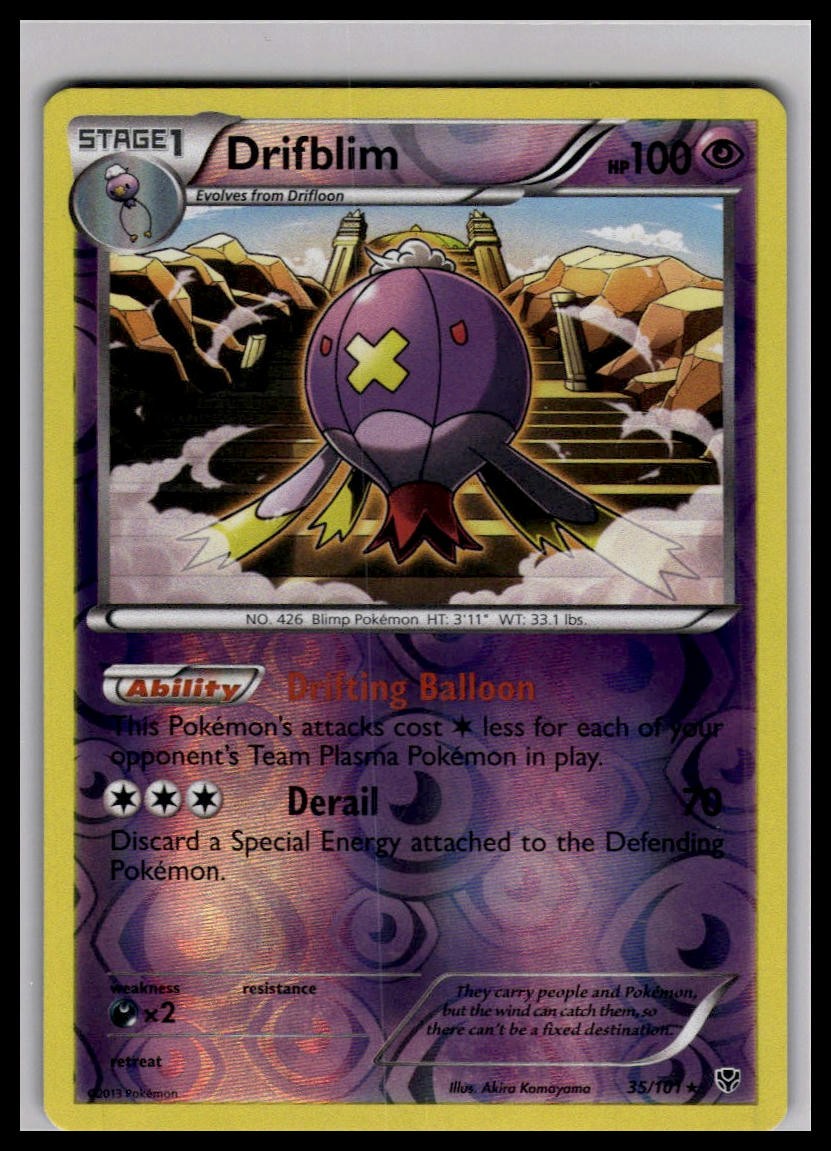 LP Drifblim Reverse Holo 35/101 | Pokemon Plasma Blast