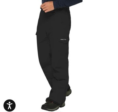 Arctix Mens Insulated Cargo Snow Pants Black XL 40-42W 36L Tall Ski Snowboard