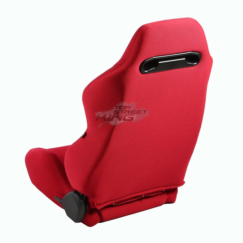 2 X NRG TYPE-R ASIENTO/ASIENTOS LIGEROS TOTALMENTE RECLINABLES + DESLIZADOR AJUSTABLE ROJO + PUNTADA Foto 3 de 4