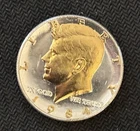 DANBURY MINT- 1984-D- KENNEDY HALF DOLLAR UNCIRCULATED - GOLD AND SILVER PLATED