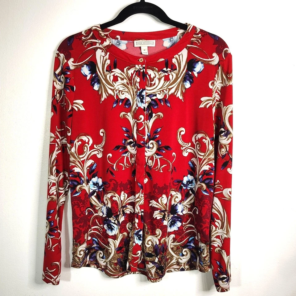 PAQUETE FLORAL informal y profesional mediano para mujer blusas elásticas lote mixto Foto 2 de 4