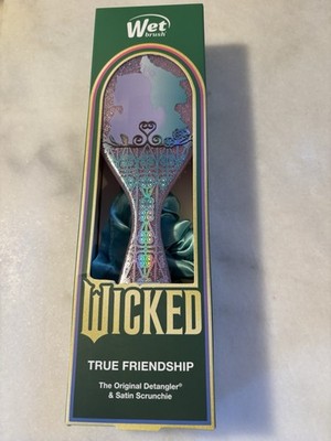 WICKED THE MOVIE Wet Brush TRUE FRIENDSHIP And Scrunchie GLINDA & ELPHABA NEW (M