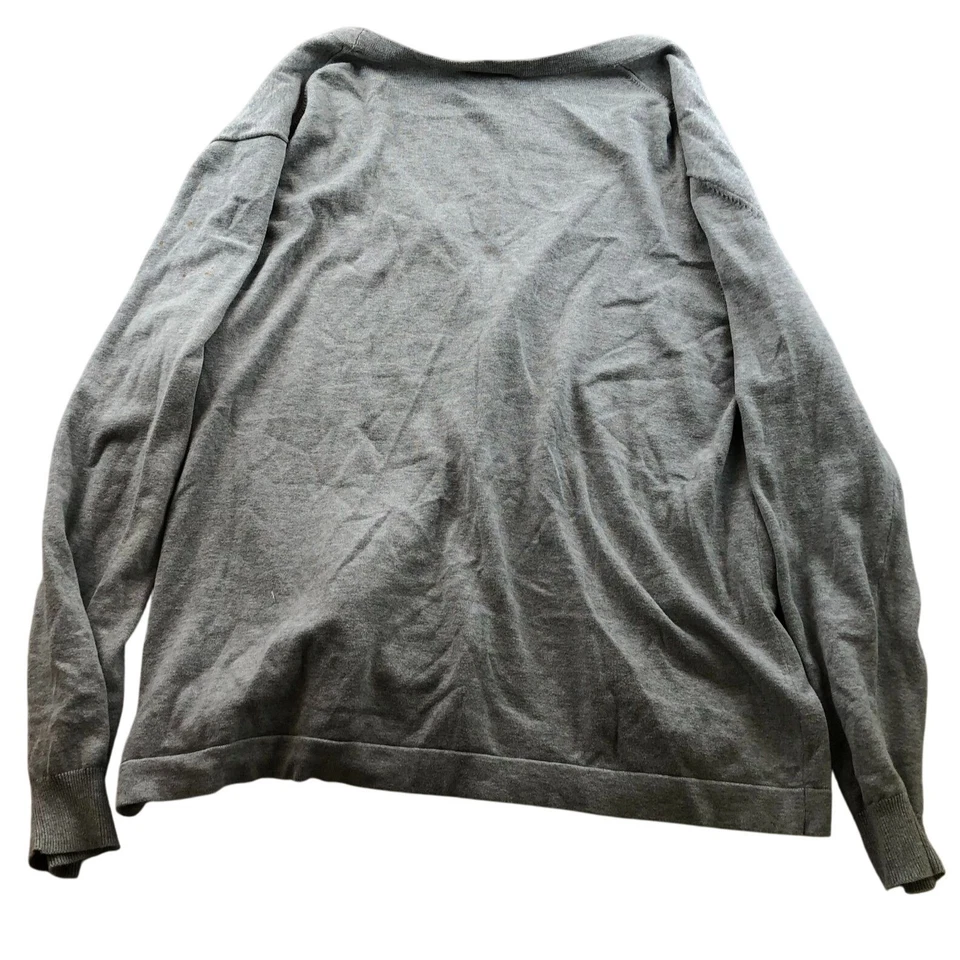 Merona Mens Cardigan Sweater Size XXL V-Neck Button Up Gray Knit Casual Classic - Image 2 of 4