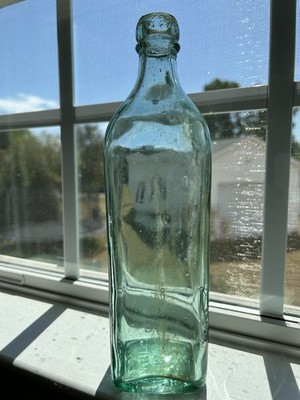 Vintage Walker's S Kilmarnock Whiskey Bottle Green 10.5'' Scotland