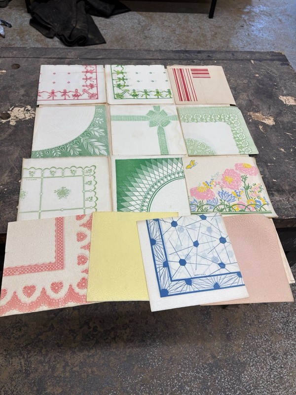 1940-50 Paper Napkins Lot Of (13)