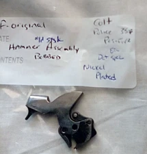 Colt police positive 38 special hammer assembly bobbed old style nickle plated