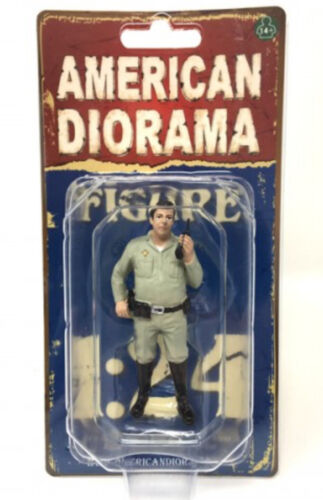 Figure Police Series USA Highway Patrol On Radio G LGB 1:24 Scale Diorama Model - Foto 3 di 3