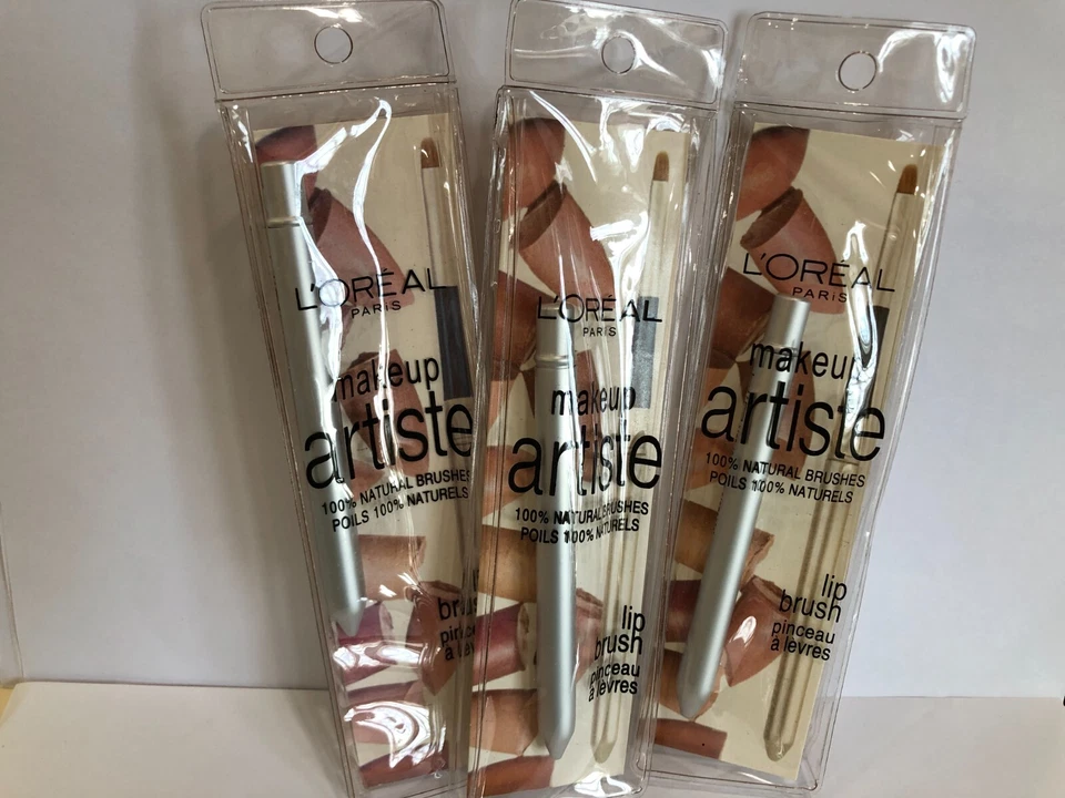 Cepillo L'oreal -- Maquillaje Artista Todo Natural PINCEL DE LABIOS NUEVO/SELLADO (LOTE DE 3) Foto 4 de 4