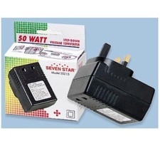 USA US To UK 50 Watt Voltage Converter Step Down 220 Volt To 110 50w 240V 110V