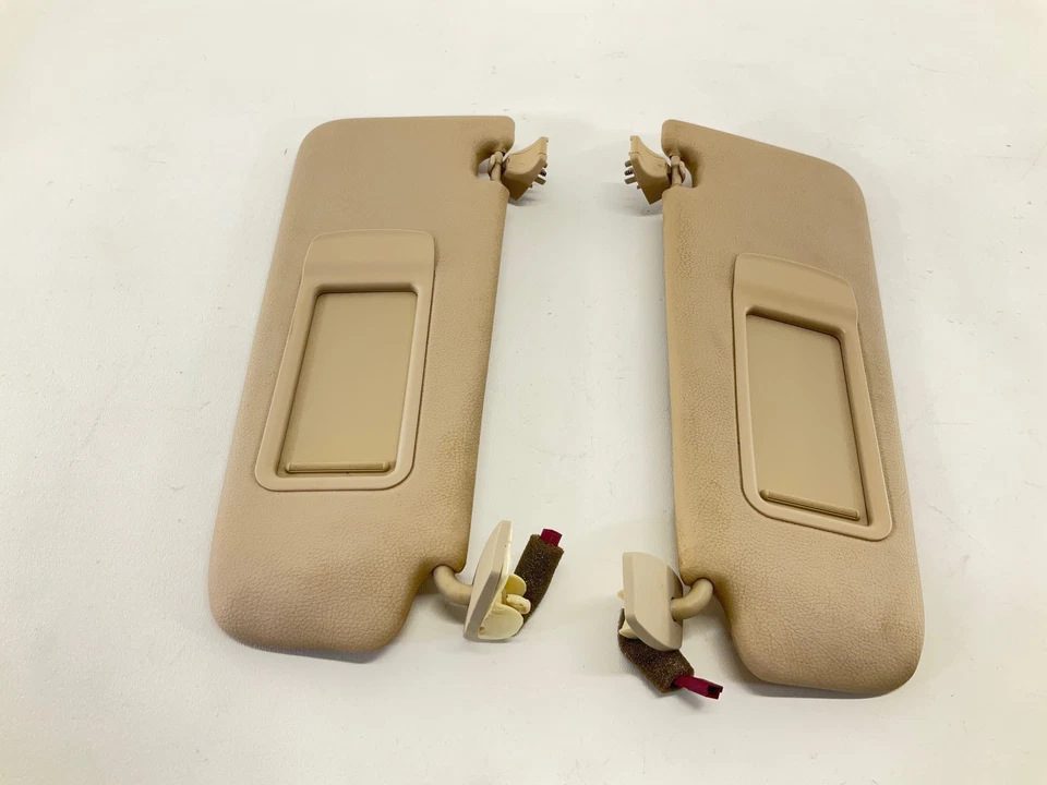 11-16 BMW 528xi F10 Sedan vinyl Left Driver & Right Passenger Sunvisor Pair - Image 4 of 4