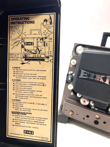 Vintage Eiki Model NT-0 16mm Self-Threading Film Movie Projector - Picture 10 of 19