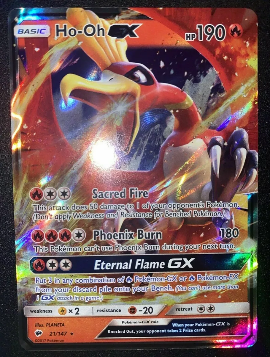 Ho-Oh GX - 21/147 - Burning Shadows – Card Cavern Trading Cards, LLC