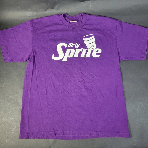 VTG 90s Y2K Rare Grail Gold Opium Dirty Sprite Tee T Shirt Purple Sizzurp Lean