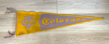 Vintage 1930s Colorado University Buffaloes CU Track Cross Country Team Pennant