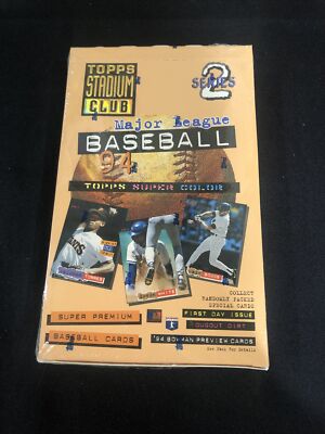 1994 Topps Stadium Club Baseball Series 2 Factory Sealed Hobby Box