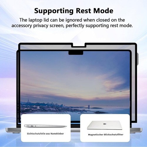 Removable Vacuum Adsorption Screen Privacy Film for Macbook Pro 13 Inch/Macbook - Picture 3 of 5