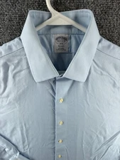 Brooks Brothers Cotton Blue 16.5 2/3 Regent Non-Iron Mens Shirt Long Sleeved