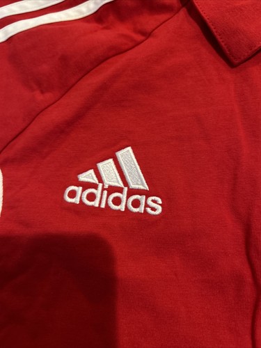 Adidas FCB Bayern Munich Polo Shirt Sz L F49527 Cotton Red Men’s BNwT Soccer - Picture 3 of 10