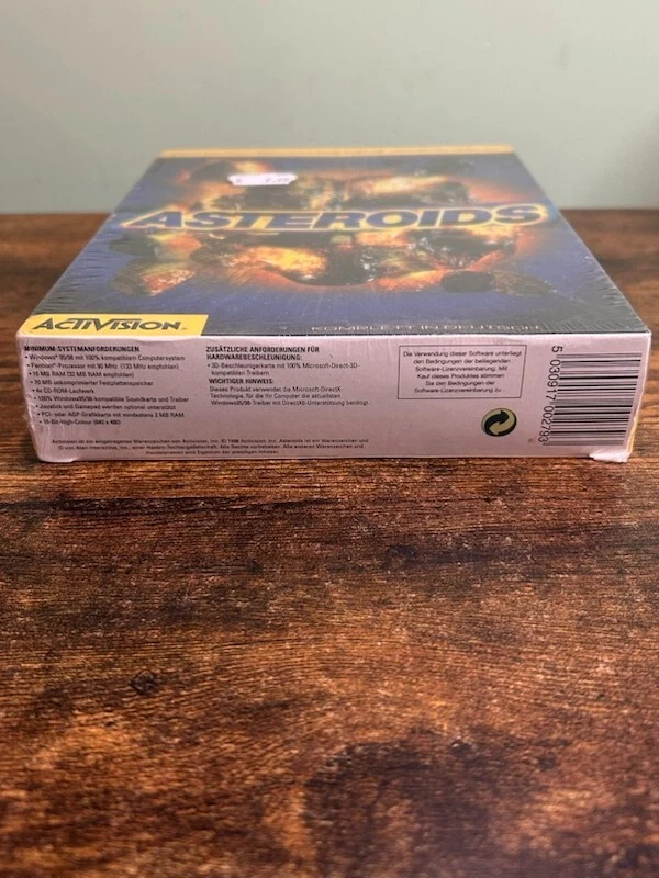 New ACTIVISION ASTEROIDS PC GAME GERMAN LANGUAGE VERSION 1998 SEALED - Image 3 of 4