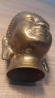 Asian Chinese Japanese Bronze Buddha Head H — photo 6