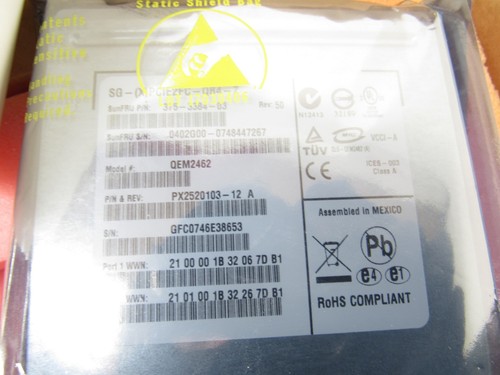 Sun SG-XPCIE2FC-QB4-Z 375-3384 Dual 4Gb FC PCIe Host Adapter ExpressModule New - Picture 7 of 11