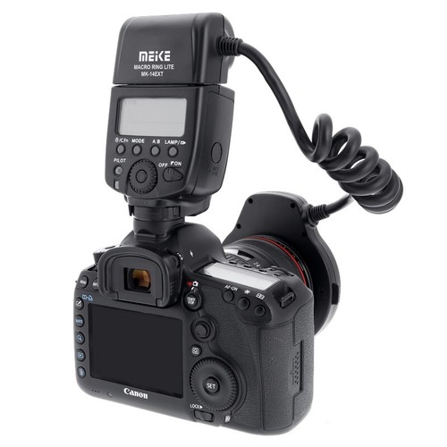 Meike MK-14EXT E-TTL LED Macro Ring Light Flash For Canon EOS 5D II III 6D 7D 60 - Picture 8 of 9