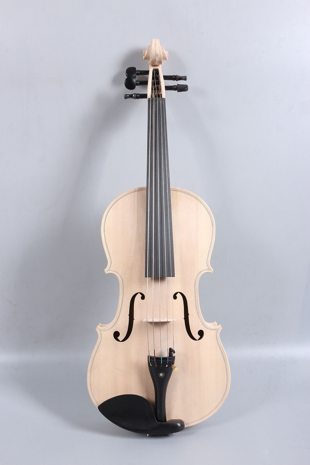 Unfinished 5 String 4/4 Viola Kits Maple Back Spruce Top Ebony Fitting DIY Viola