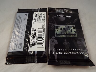 STAR WARS CCG PREMIERE BLACK BORDER SEALED BOOSTER PACK JAPANESE IMPORT