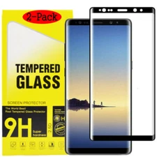 2-PACK For Samsung Galaxy Note 9/Note 8 FULL 3D Tempered Glass Screen Protector