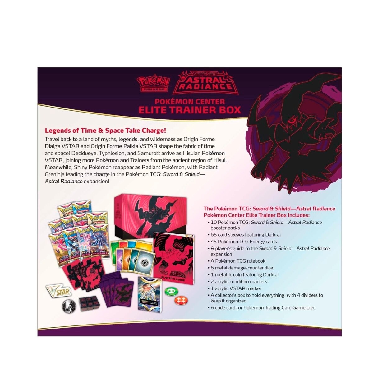 Pokemon TCG Astral Radiance Pokemon Center Elite Trainer Box