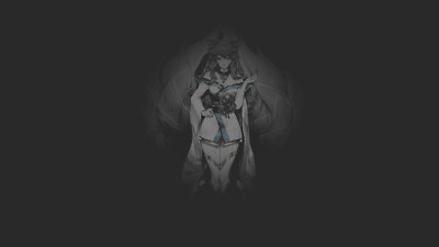 Anime fan art girls drawing league of legends fox girl Playmat Gaming Mat Desk