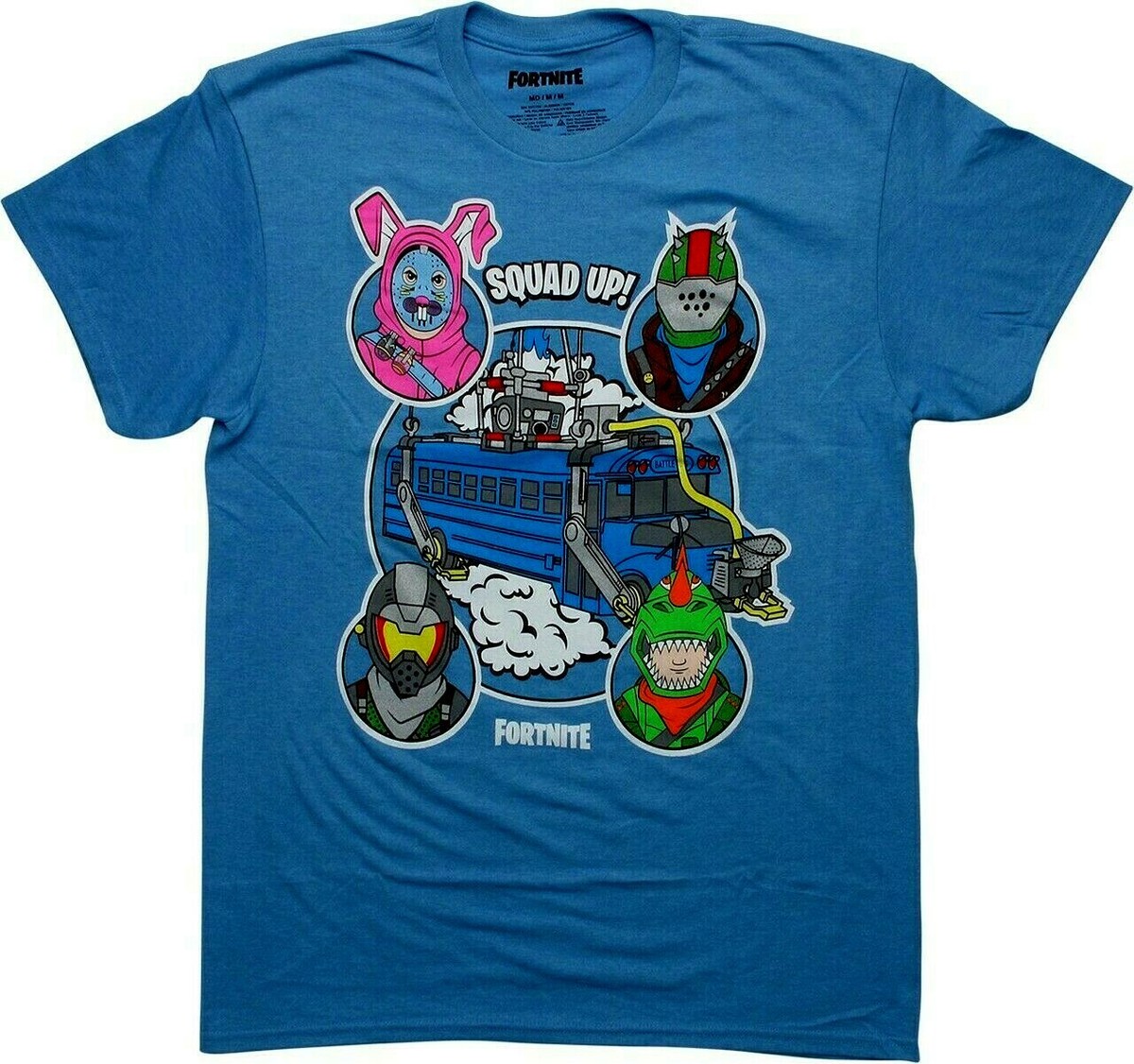 FORTNITE Men's S/S T-Shirt SQUAD UP Blue Medium NWT LAST