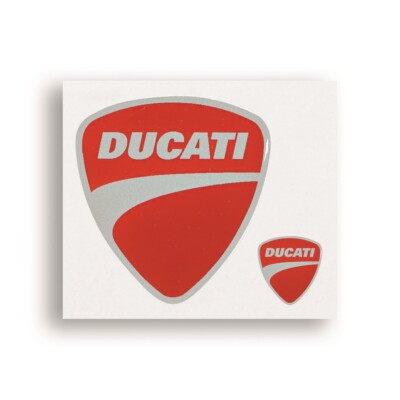 Original Ducati Company Sticker Aufkleber 2er Set 3D Aufkleber mit Gel