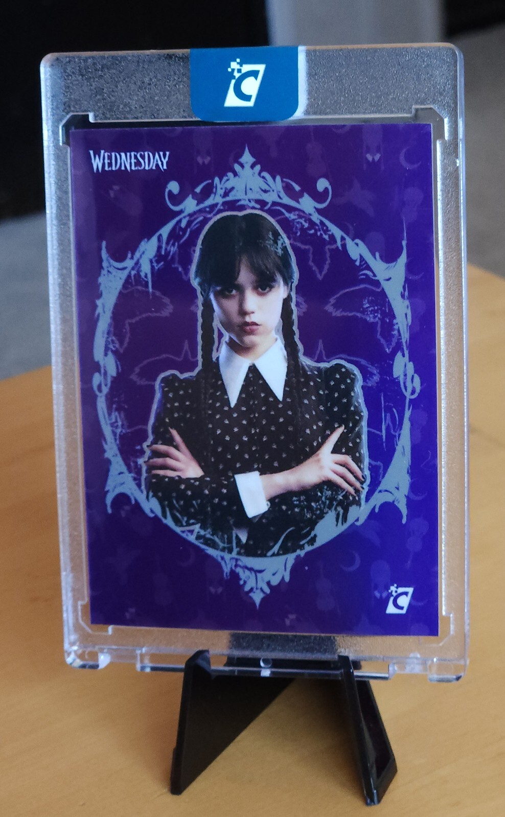 2024 Cardsmiths Wednesday Preview Wednesday Addams #CV1 Raven Refractor SDCC2024