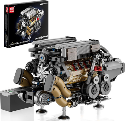 W16 Engine Kits That Runs, Build Your Own Twin V8 Engine, Visible Car Motor Bloc