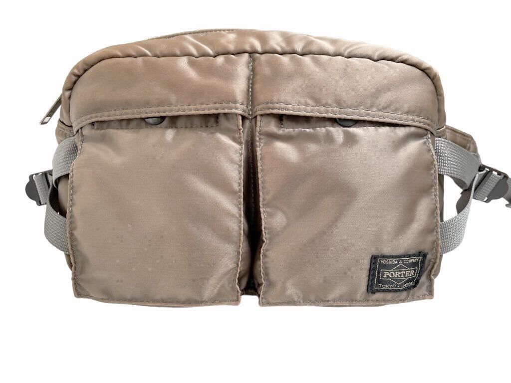 Yoshida Porter Tanker Waist Bag Shoulder bag  Sil… - image 2