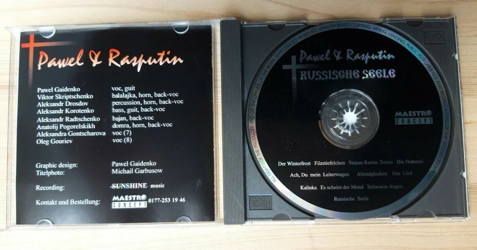 PAWEL & RASPUTIN Russische Seele CD SIGNIERT | Pawel Gaidenko & Raputin Ensemble - Bild 3 von 3