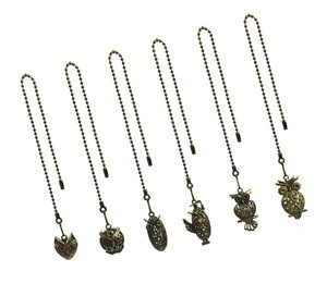 Hyamass 6pcs Vintage Different Owl Hollow Out Charm Pendant