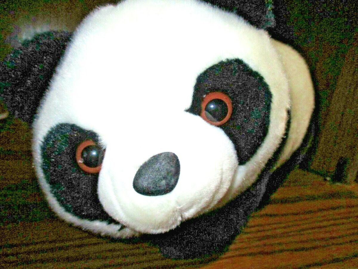 LONGBO Panda Bear White~Black Soft Plush Stuffed Animal Toy LONGBO Panda Bear White~Black Soft Plush Stuffed Animal Toy