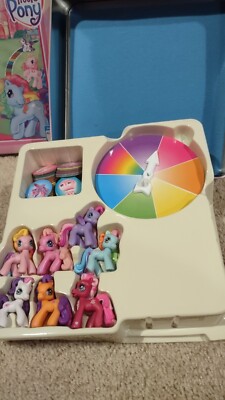 My Little Pony Ponyville Adventure Game In Tin  7 Pony Figures With 42 Tokens