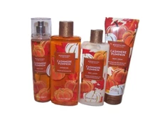 Scentworx Cashmere Pumpkin 4 Piece Set - Body Cream, Mist, Lotion, Shower Gel