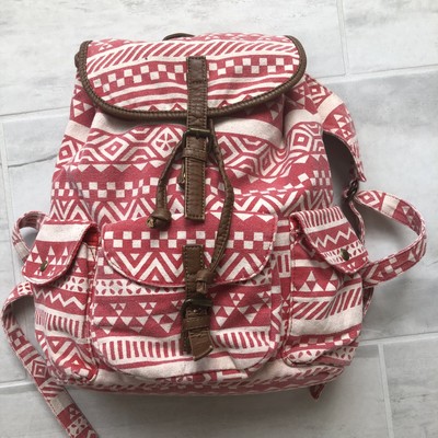boho canvas backpack