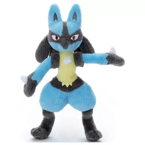 New Pokemon Lucario Shiny Lucario Plush Doll Stuffed Cute Mega