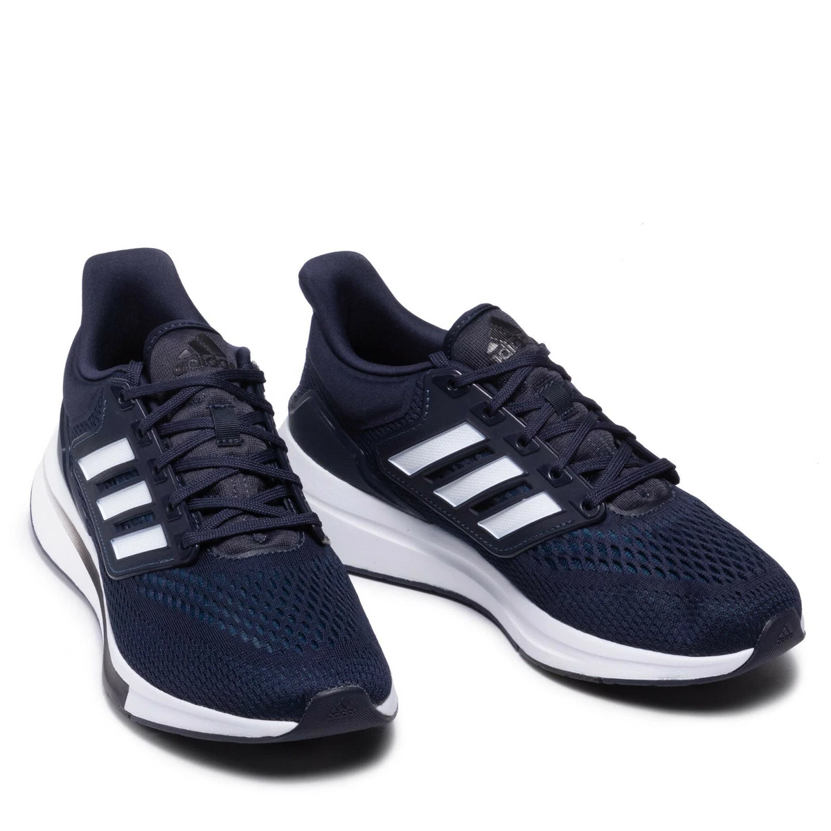 mal humor robo Plaga Mens Adidas EQ 21 Dark Blue Running Shoes Lightweight Cushioned Sneakers  NEW | eBay