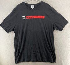 Ford Mustang Mens TShirt 3XL Black USA MADE 50th Anniversary