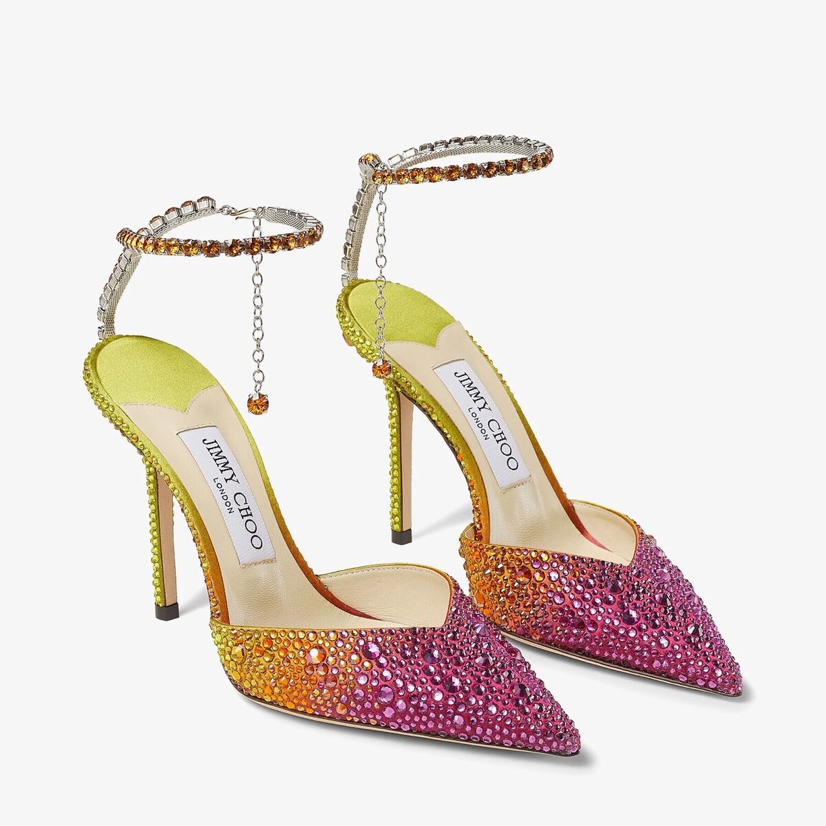 JIMMY CHOO Saeda Exclusive Pumps with Swarovski Crystals