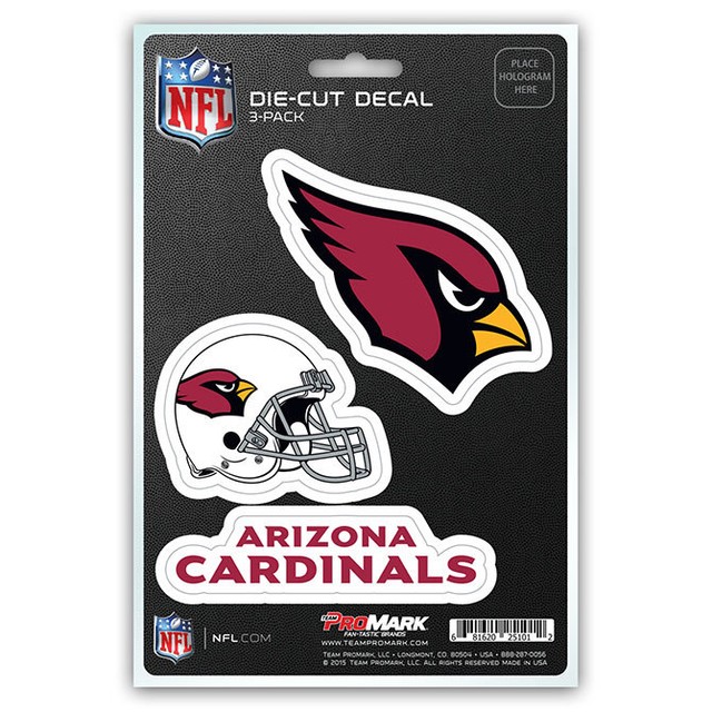NFL Decals Set of 3 Sheet is 5 1/2" x 8" by Team ProMark Select Team